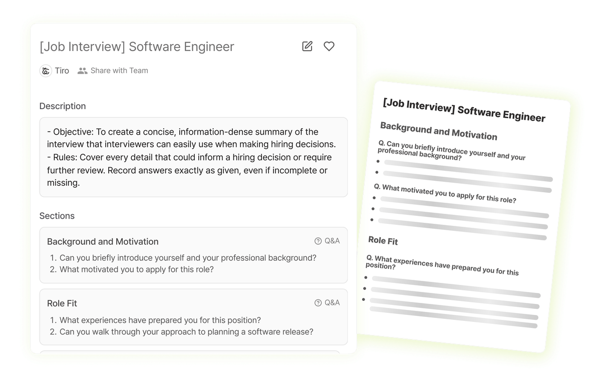 Custom Template Feature